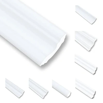 Abbildung von 30 Meter Deckenleisten Styropor XPS Stuckleisten Abschlussleiste Decke Weiss 30X30 mm Zierprofile Styroporleisten Zierleisten Sparpaket NC40