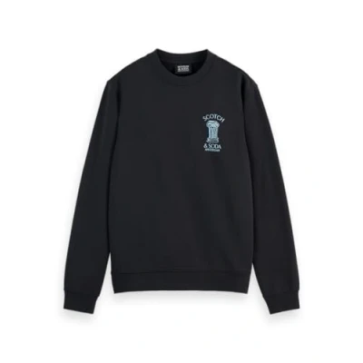 Abbildung von Scotch &amp; Soda LEFT Chest Artwork Sweatshirt, Herren, Größe: Medium, Black