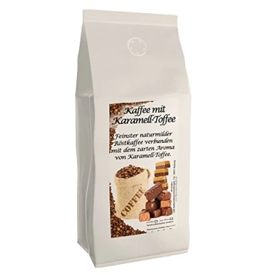 Abbildung von Aromakaffee Aromatisierter Kaffee Ganze Bohne Frisch Von Uns Geröstet (Karamell, 500 Gramm)