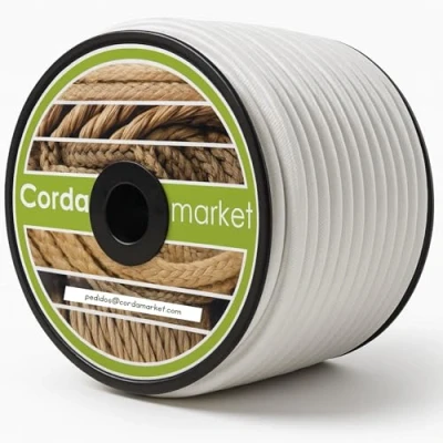 Abbildung von CORDAMARKET 8 mm Gummizug, Weiß, 50mts