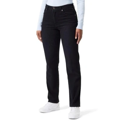 Abbildung von Wrangler Sunset Jeans Straight Leg, Damen, Größe: 33x34, Black