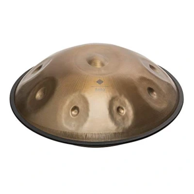 Abbildung von Sela SE 202 Harmony Handpan D Amara Stainless Steel, inkl. gepolsteter Tasche und Baumwollhandschuhe, Steel Drum, handgefertigt, hochwertiges Percussioninstrument