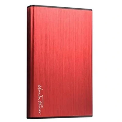 Abbildung von Heden Festplattengehäuse aus Aluminium, tragbar, USB 3.0 auf SATA für EIN werkzeugloses Design HDD/SSD von 7 mm/9,5 mm, maximale Unterstützung 4 TB, Rot