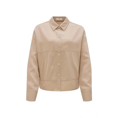 Abbildung von Opus Langarm Fjuri Hemdbluse, Damen, Größe: 38, Soft oat