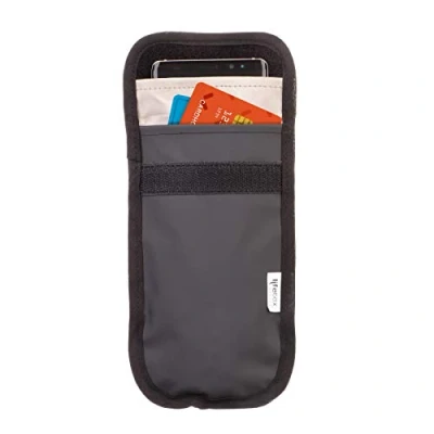 Abbildung von lifetexsafety Gürteltasche Data Blocker Handy/Smartphone/Kreditkarten Tasche mit Strahlenschutz RFID NFC Abschirmung Anti Radiation Faraday