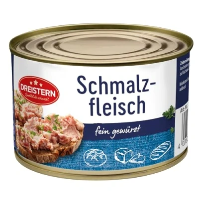Abbildung von ostprodukte versand Dreistern Schmalzfleisch 400g