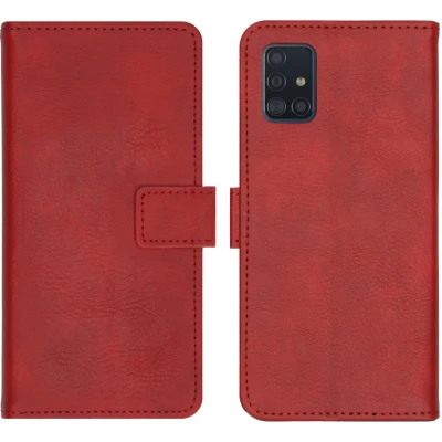 Abbildung von Samsung Galaxy A51 Hülle Kunstleder iMoshion Klapphülle Handyhülle Rot