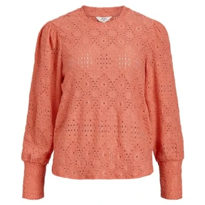 Abbildung von Object Objfeodora LS 125 Bluse, Damen, Größe: XS, Georgia peach