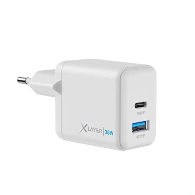Abbildung von XLAYER Powercharger 38W USB C PD Dual Schnellladegerät Schnellladen Smartphone Ladegerät