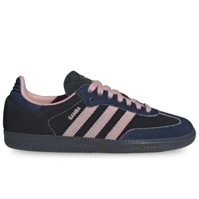 Abbildung von adidas Originals Samba OG Sneaker low, Damen, Größe: 36 2/3, Core black/wonder mauve/night indigo Veloursleder