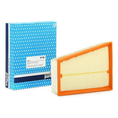 Abbildung von PURFLUX A1196 Luftfilter 58 190 244 Filtereinsatz RENAULT: GRAND SCENIC 3, MEGANE 3 Coupe, 2, MERCEDES BENZ: Citan Tourer / Kombi