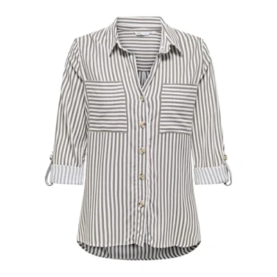 Abbildung von ONLY Damen Onlyasmin Shirt L/S WVN Noos Hemd Mit Langen Ärmeln Und Standard Passform Für Den Alltag, Falcon, Small