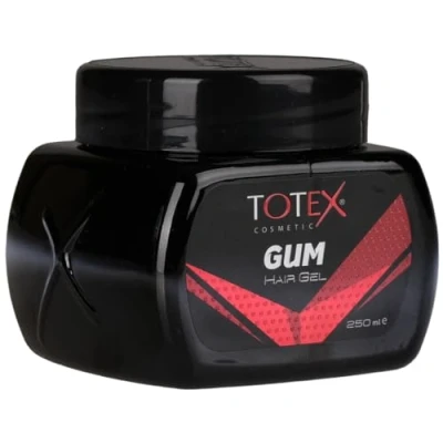 Abbildung von Totex GUM Hair Styling Gel 250ml Strong Edge Control Red Gummy Extreme Starker Halt Afro (250ml)
