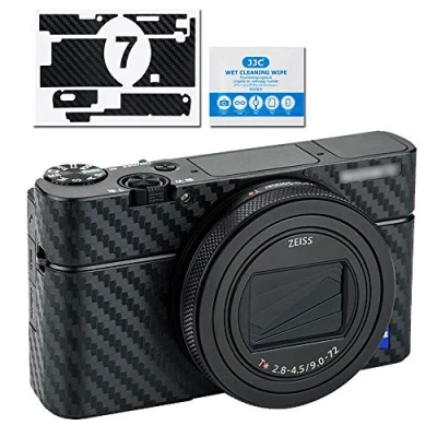 Abbildung von Anti Kratz Kamera Gehäuse Schutzfolie für Sony RX100 VII 3M Aufkleber DSLR Kohlefaser Wrap Abdeckung Schild Blasenfreie Rutsch Halter