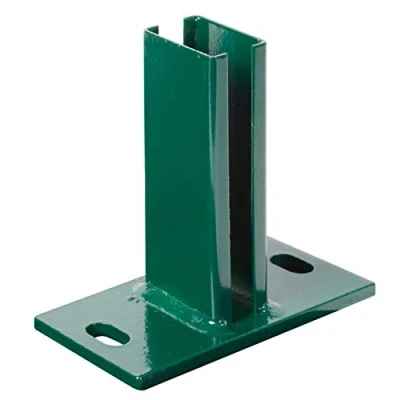 Abbildung von Alberts Pfostenträger, für Zaunpfosten 60x40 mm Doppelstabmatten, Platte 150x80