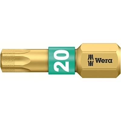 Abbildung von Wera 867/1 BDC SB SiS 05134376001 Torx Bit T 20 Werkzeugstahl Legierung, diamantbeschichtet D 6,3 1 St