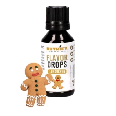 Abbildung von NUTRIFY Flavor Drops Lebkuchen 30 ml, Aromatropfen ohne Kalorien, mehr Lebkuchengeschmack in Lebensmittel &amp; Getränke, zuckerfrei, fettfrei, vegan, künstliche Farbstoffe