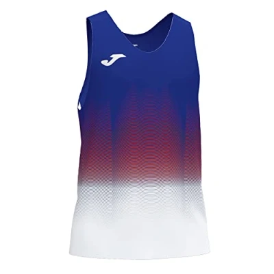 Abbildung von Joma Homme Elite Vii T shirt de running sans manches , Bleu Roi / Blanc, M EU
