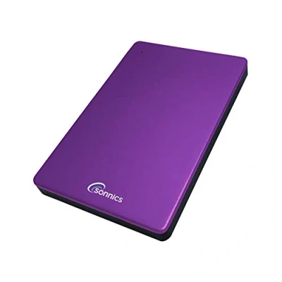 Abbildung von Sonnics 1TB Violett Externe tragbare Festplatte Typ C USB 3.1 kompatibel mit Windows PC, Mac, Smart TV, Xbox One/Series X und PS4/PS5