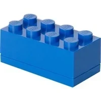 Abbildung von LEGO Mini Box, 8 Noppen, Lunchbox Einsatz, Snackbox, blau