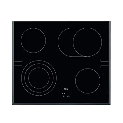 Abbildung von AEG HE604070FB Herdgebundenes Kochfeld / Strahlenbeheizt 60 cm Facetten Design 4 Kochzonen Bräterzone