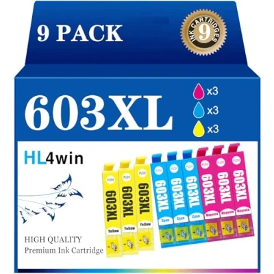 Abbildung von HL4win 603XL Patronen Kompatibel mit Epson 603 tintenpatronen Multipack,für Expression Home XP 3100 2100 2105 4100 4155, Workforce WF 2830 2810 2835 2850 Druckerpatronen