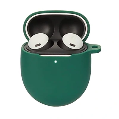 Abbildung von GIOPUEY Hülle Kompatibel mit Google Pixel Buds Pro/Buds Pro 2, Silikon Stoßfeste Schutzhülle, Ultradünn Case Cover, Kein Geruch, Armee grün