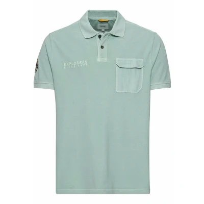 Abbildung von camel active Poloshirt, Herren, Größe: Medium, Aqua green