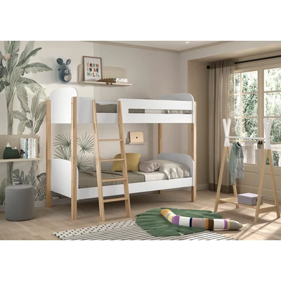 Abbildung von Home affaire Etagenbett, (Made in Europe), ideal für kleine Räume, LF 90x200cm, m. Lattenrost u. Leiter, lackiert
