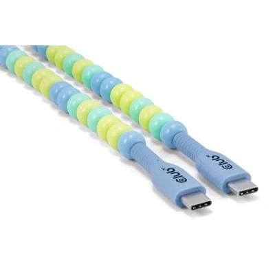 Abbildung von Club3D CAC 3011 USB C® Perlenkabel Blau