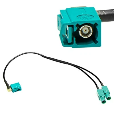 Abbildung von Antennen Adapter Splitter Verteiler Kabel Auto KFZ PKW Fakra auf Doppel