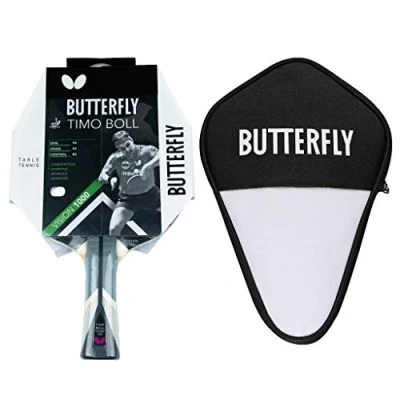 Abbildung von Butterfly 1x Timo Boll Vision 1000 Tischtennisschläger + Tischtennishülle