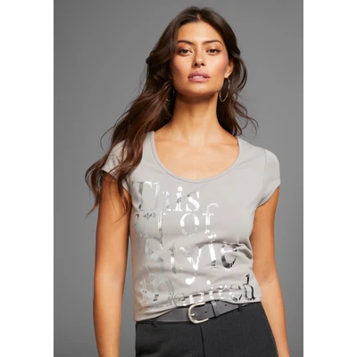 Abbildung von Laura Scott Rundhalsshirt, mit Folienprint