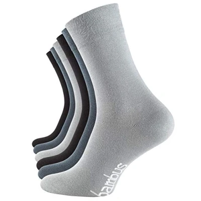 Abbildung von Vincent Creation Bambus 6 PAAR Socken, Herren, Größe: 39 42, Grau stargazer schwarz