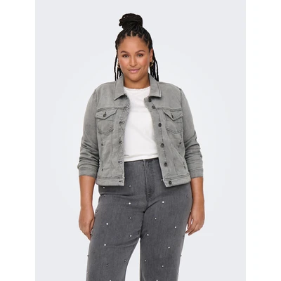Abbildung von ONLY Carmakoma Carwespa Jacket Jeansjacke, Damen, Größe: 42, Medium grey denim