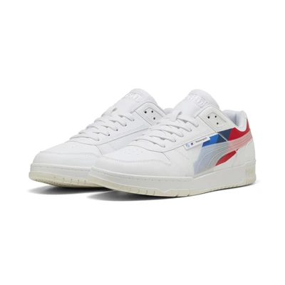 Abbildung von Puma BMW M Motorsport RBD Game Sneakers Mit niedrigem Profil Schuhe Plain White/Pop Red Größe: 48
