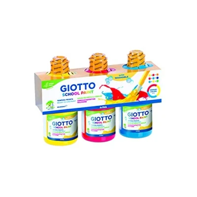 Abbildung von Giotto Washable Paint Farben 250 ml, Gelb/Blau/Rot