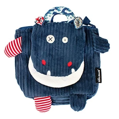 Abbildung von Les Déglingos 35017 Mini Rucksack Hippipos das Nilpferd