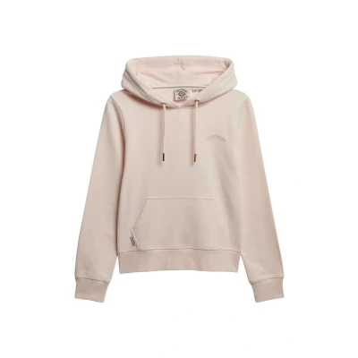 Abbildung von Superdry Essential LOGO Embroidered Kapuzenpullover, Damen, Größe: 36, Mauve morn pink