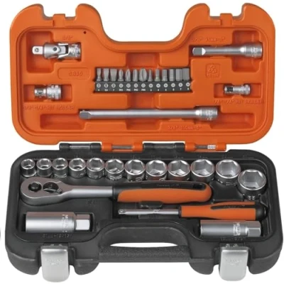 Abbildung von Neuer Bahco Belzer Steckschlüsselsatz 1/4&quot; und 3/8&quot; 34 Teilig