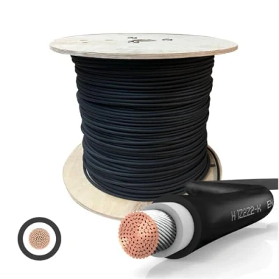Abbildung von SOLARTRONICS Solarkabel Meterware 6mm² 20 Meter Solarleitung SCHWARZ erdverlegbar Solar Kabel Photovoltaik Verlängerung Made in Germany