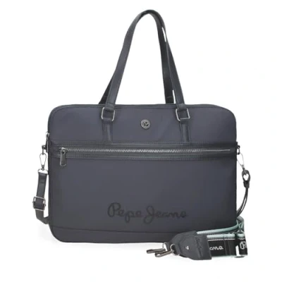 Abbildung von Pepe Jeans Corin Laptoptasche 39,6 cm (15,6 Zoll), grau, 40 x 30 5 cm, Polyester und PU, 6 l, von Joumma Bags, Talla única,
