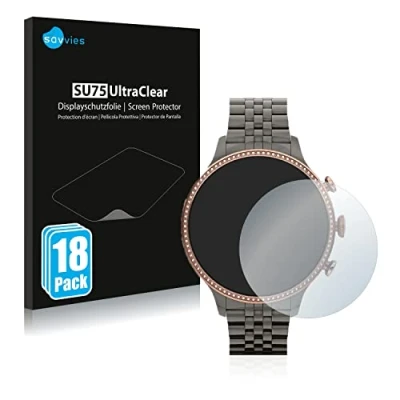 Abbildung von Savvies 18 Stück Schutzfolie für Fossil Gen 6 (42mm) Displayschutz Folie Ultra Transparent
