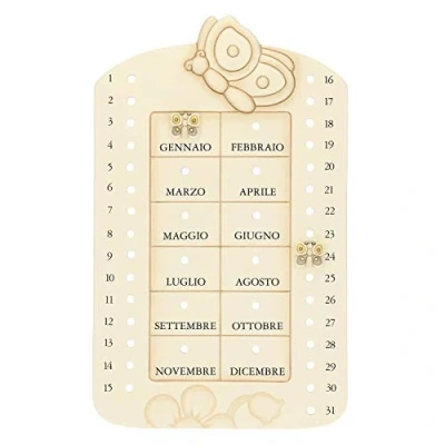 Abbildung von THUN Ewiger Wandkalender Hausmöbel Linie Elegance Keramik 20 x 32,6 1,5 cm