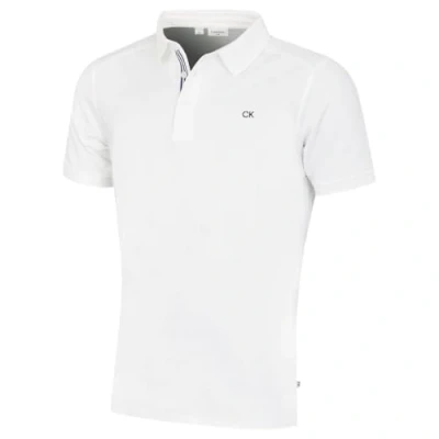 Abbildung von Calvin Klein Herren Campus Sport Stretch Golf Poloshirt Weiß XL