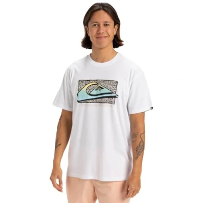 Abbildung von Quiksilver Herren Retro Fade Ss T Shirt, weiß, XXL