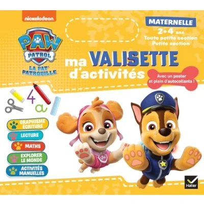 Abbildung von Ma valisette d&#039;activités Maternelle TPS et PS Pat&#039;Patrouille 2 3 ans: Pour apprendre en s&#039;amusant