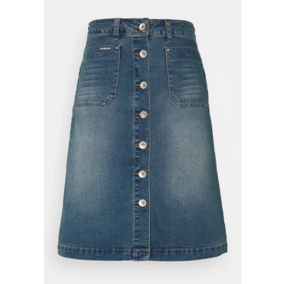 Abbildung von Cream LONE Skirt Alinienrock, Damen, Größe: 34, Light blue denim