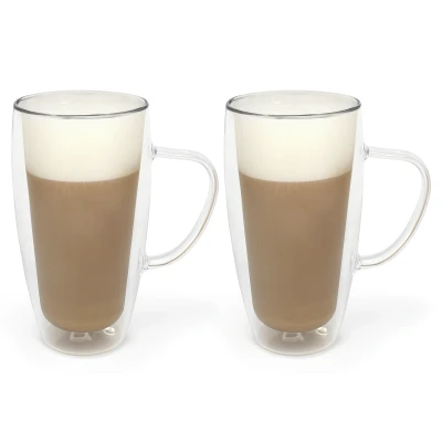 Abbildung von Bredemeijer doppelwandige Cappuccinogläser Set 400 ml 2 teilig