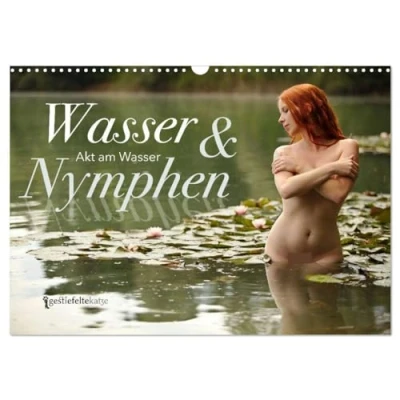Abbildung von Wasser und Nymphen Akt am (Wandkalender 2025 DIN A3 quer), CALVENDO Monatskalender